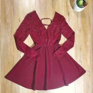 Dress,size small, color burgundy